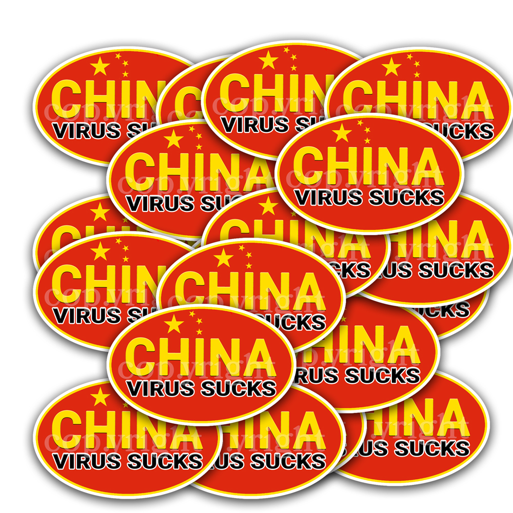 China Virus Sucks Stickers 20 Decals