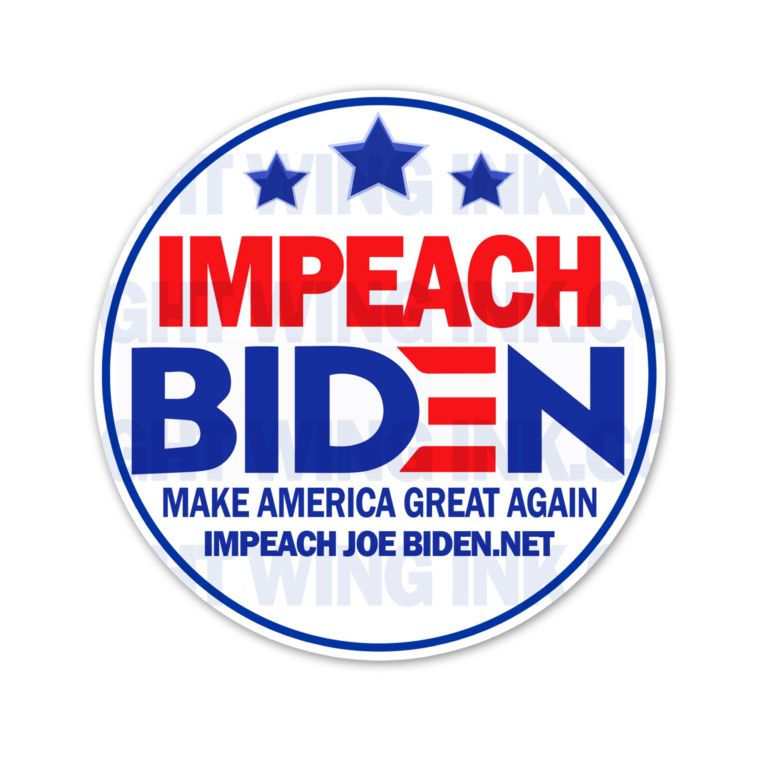 Impeach Joe Biden - Make America Great Again Stickers 2 Pack 2